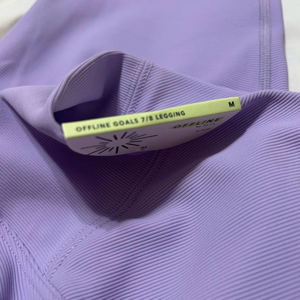 Aerie Offline Goals Lavender Leggings - Picture 4 of 5